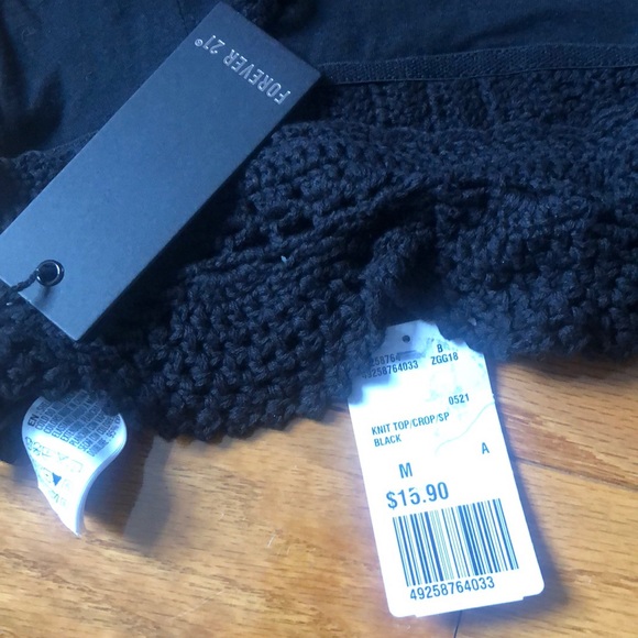 Black knitted bralette - Picture 4 of 5